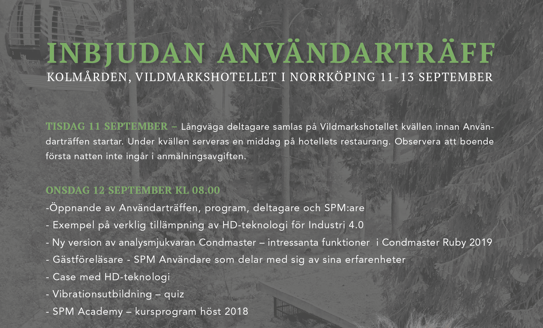 Inbjudan användarträff