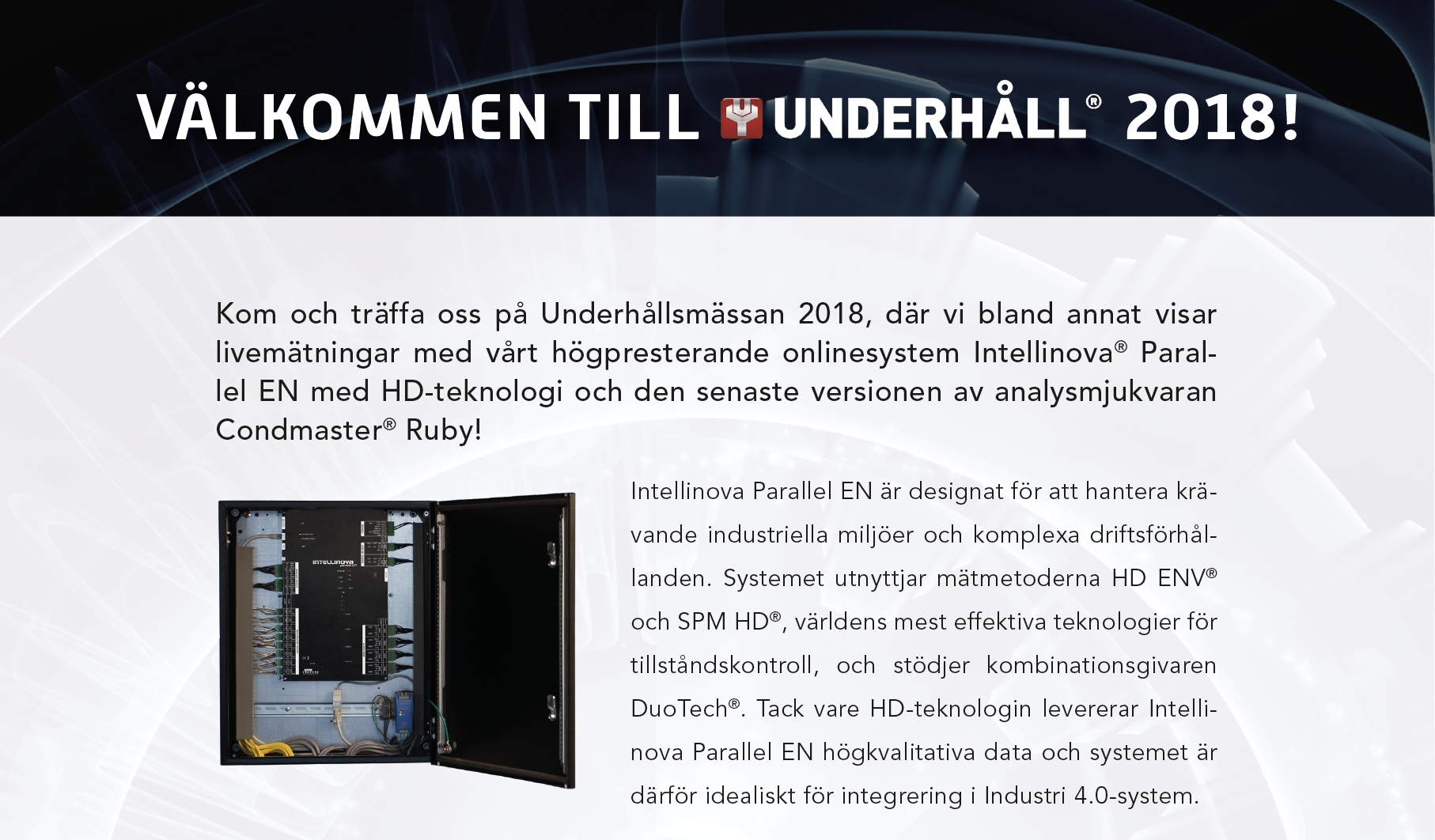 Inbjudan till Underhåll 2018